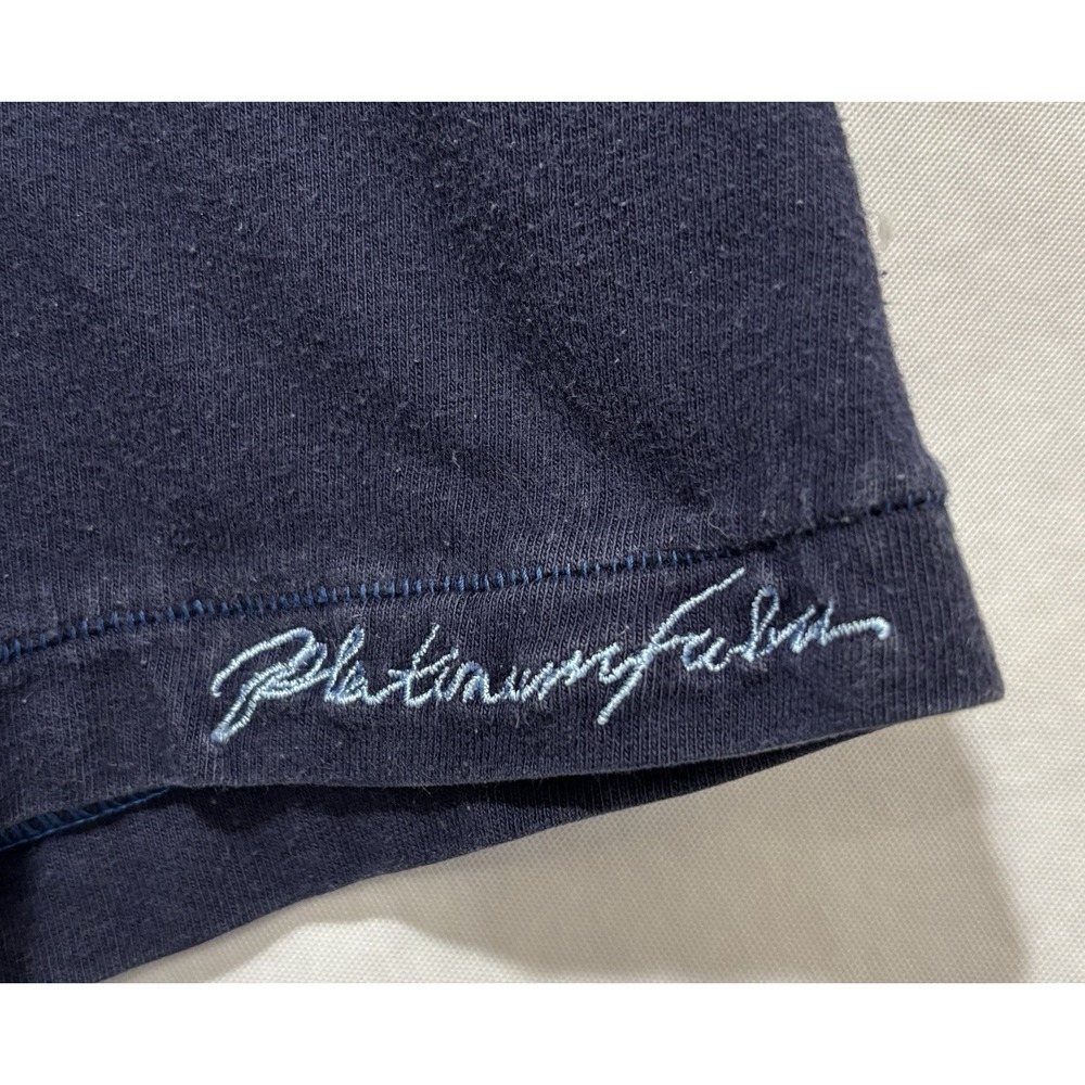 FUBU Vintage Shirt Platinum Fat Albert Junkyard Gang Football Navy Blue XXL HUGE - Picture 3 of 10